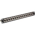 My Custom Shop CTX-16XFXM XLR Feedthrough 1RU Patch Panel 16-F Front / 16-M Rear