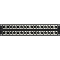 Photo of My Custom Shop XLR Feedthrough 2RU Patch Panel 32-M Front / 32-F Rear