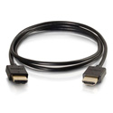 C2G 4K HDMI Cable with Low Profile Connectors - High Speed HDMI - Ultra Flexible - 4K 60Hz - M/M - 3 Foot