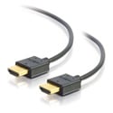 C2G 4K HDMI Cable with Low Profile Connectors - High Speed HDMI - Ultra Flexible - 4K 60Hz - M/M - 6 Foot