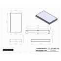 Photo of Connectronics CTX-MC-17A  Alum Project Box Cabinet 17 X 10 X 1.75