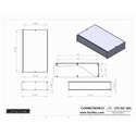 Photo of Connectronics CTX-MC-20A  Alum Project Box Cabinet 17 X 10  X 3.5