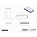 Connectronics CTX-MC-22A  Alum Project Box Cabinet 12.75 X 7 X 1.75