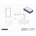 Photo of Connectronics CTX-MC-25A  Alum Project Box Cabinet 12.75  X 7  X 3.5