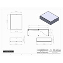 Photo of Connectronics CTX-MC-26A  Alum Project Box Cabinet 12.75  X 10  X 3.5