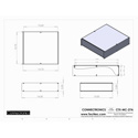 Photo of Connectronics CTX-MC-27A  Alum Project Box Cabinet 12.75  X 14  X 3.5
