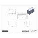 Connectronics CTX-MC-28A  Alum Project Box Cabinet 4 X 10 X 6