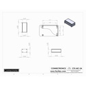 Connectronics CTX-MC-2A  Alum Project Box Cabinet 6 X 3 X 2