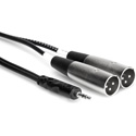 Photo of Stereo 3.5mm Mini Male to 2 XLR Male Y-Cable 6.6 Feet