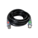 Milspec D12363050 Temporary AC Outdoor Power Extension Cord 6/3-8/1 STW 50A - 50 Foot - Black