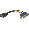 Photo of HD 15 Pin to 5 BNC Breakout Cable 6 Inch