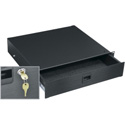 Photo of Middle Atlantic 2RU Rack Drawer with Lock - Anodized