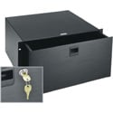Photo of Middle Atlantic D5LK 5RU Rackmount Drawer - Black Brushed and Anodized with Lock