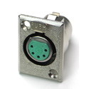 Photo of Switchcraft D5F 5-Pin Female XLR Panel/Chassis Mount Connector