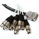 Photo of Pro Co DA88XF-10 Amphenol DB25 Multipin to 8 Neutrik XLR 3-pin Female- 10ft