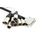 Photo of Pro Co DA88XM-10 Amphenol DB25 Multipin to 8 Neutrik XLR 3-pin Male- 10ft