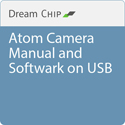 Photo of Dream Chip DC293-00002 ATOM Camera Manual and Software on USB