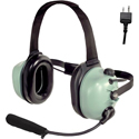 David Clark H6240-55 Behind-the-Head Headset Mic - Compatible with Icom A6/A24 - 6 Foot Coil Cord