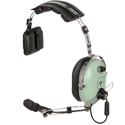 David Clark H3392 Single-Ear Ground Support Noise-Cancelling Headset Mic - 5-Foot Coil Cord with 1/4-Inch TRS