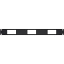 Photo of Middle Atlantic DECP-1X3 1RU Decora Device Panel - 3 Device Knockouts