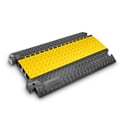Photo of Defender DEF-85002 3 Heavy Duty Wide 3-Channel Cable Protector - Yellow/Black - 39x24x3 Inches / 48lbs