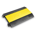 Photo of Defender DEF-85300 MIDI 5-Channel Medium Cable Protector - Yellow/Black - 87x21.1x2.1 Inches