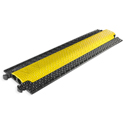 Defender DEF-86100 Micro 2 Channel Cable Protector - Yellow/Black - 39x10.7x1.77 Inches