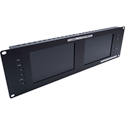 Delvcam Broadcast 3GHD/SD Multiformat Dual 7-Inch Rackmount Video Monitor - BStock Unit - Missing Box/Refurbished