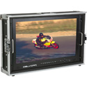 Delvcam DELV-4KSDI24 4K UHD HDMI 3G-SDI Quad View Broadcast LCD Monitor Mounted in Rugged Carrying Case - 24 inch