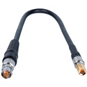 Laird DIN1694-BF-1 Belden 1694A RG6 3G-SDI DIN 1.0/2.3 to BNC Female Video Adapter Cable - 1 Foot