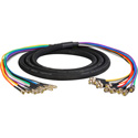 Laird DINB-10SNK-3 Gepco VS10230 3G/HD-SDI 10-Channel DIN 1.0/2.3 to BNC Male Video Adapter Snake Cable - 3 Foot