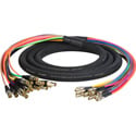 Laird Gepco VS16230 3G/HD-SDI 16-Channel DIN 1.0/2.3 to BNC Female Video Adapter Snake Cable - 3 Foot