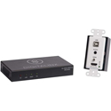 Photo of DigitaLinx DL-1H1A1U-WPKT-W 4K 10.2G HDMI HDBaseT 2.0/USB2.0 High Speed Wall Plate Extender Set w/Audio Pass and RS232