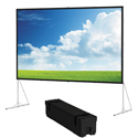 Photo of Da-Lite 39311HD Da-Tex Fast Fold Deluxe Rear Projection Display Screen - Heavy Duty Legs and Wheeled Case - 8ft x 14ft
