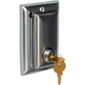 Photo of Da-Lite Locking Swtich Cover Plate - Brushed Stainless Steel