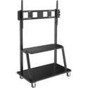 Tripp Lite DMCS60105XXDD Mobile TV Floor Stand Cart Height-Adjustable LCD 60-105 Inch Display