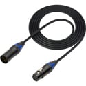 Photo of Sescom DMX-6 Lighting Control Cable 5-Pin XLR Male to 5-Pin XLR Female Black - 6 Foot