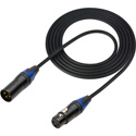 Photo of Sescom DMX Lighting Control Cable 3-Pin XLR Male to 3-Pin XLR Female Black - 50 Foot