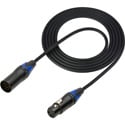 Photo of Sescom DMX-5M3F-25 Lighting Control Cable 5-Pin XLR Male to 3-Pin XLR Female Black - 25 Foot