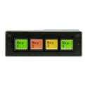 DNF EB-44-RH IP Control Buddy Four Ethernet Buttons with 4 GPI (in/out) & Serial Port - Horizontal Mount Fits 1-RU Panel
