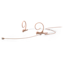 DPA 4166-OC-F-F00-LH CORE 4166 Slim Omni Flex Headset Mic - 110mm Boom - MicroDot - 2 Ear Style - Beige