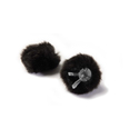 Photo of DPA AIR1 Universal Fur Windscreen for Round Omni Miniature Mics 0.17-0.23 Inches - Black - Large - 2/Pack