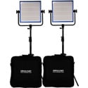 Photo of Dracast DR1000BCV2KQ LED1000 Pro Bicolor 2-Light Kit with V-Mount Battery Plates and Stands