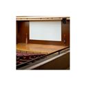 Draper 114113 Paragon E 25 Foot Diagonal  NTSC Matt White XT1000E Projection Screen 110v - NTSC 4:3 Format