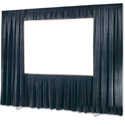 Draper 242271 Ultimate Folding Screen Dress Kit with Case - 20oz Velour -  97x168 Inch - HDTV - Black Velour