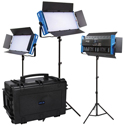 Dracast DRKP3000B3K Kala Plus Series LED3000 Bi-Color LED 3 Light Kit with Injection Molded Travel Case