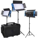 Photo of Dracast DRKP3000B3K Kala Plus Series LED3000 Bi-Color LED 3 Light Kit with Injection Molded Travel Case