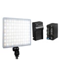 Dracast DRX240BBC Dracast X Series LED240 Bicolor On Camera LED Video Light with Lithium Ion Battery and Charger