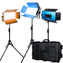 Dracast DRX31000BNH LED1000 X-Series Bi-Color LED 3-Light Kit with Injection Molded Travel Case