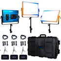 Dracast DRX32000BNH X Series LED2000 Bi-Color LED 3 Light Kit with Injection Molded Travel Case